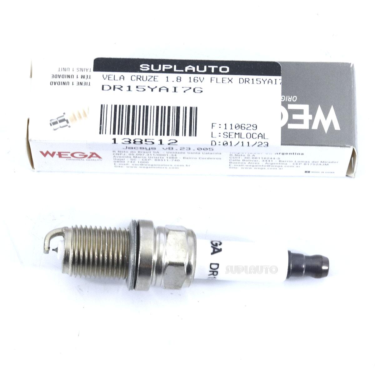 Vela Ignicao Wega Cruze Sonic Tracker Wega Dr15Yai7G
