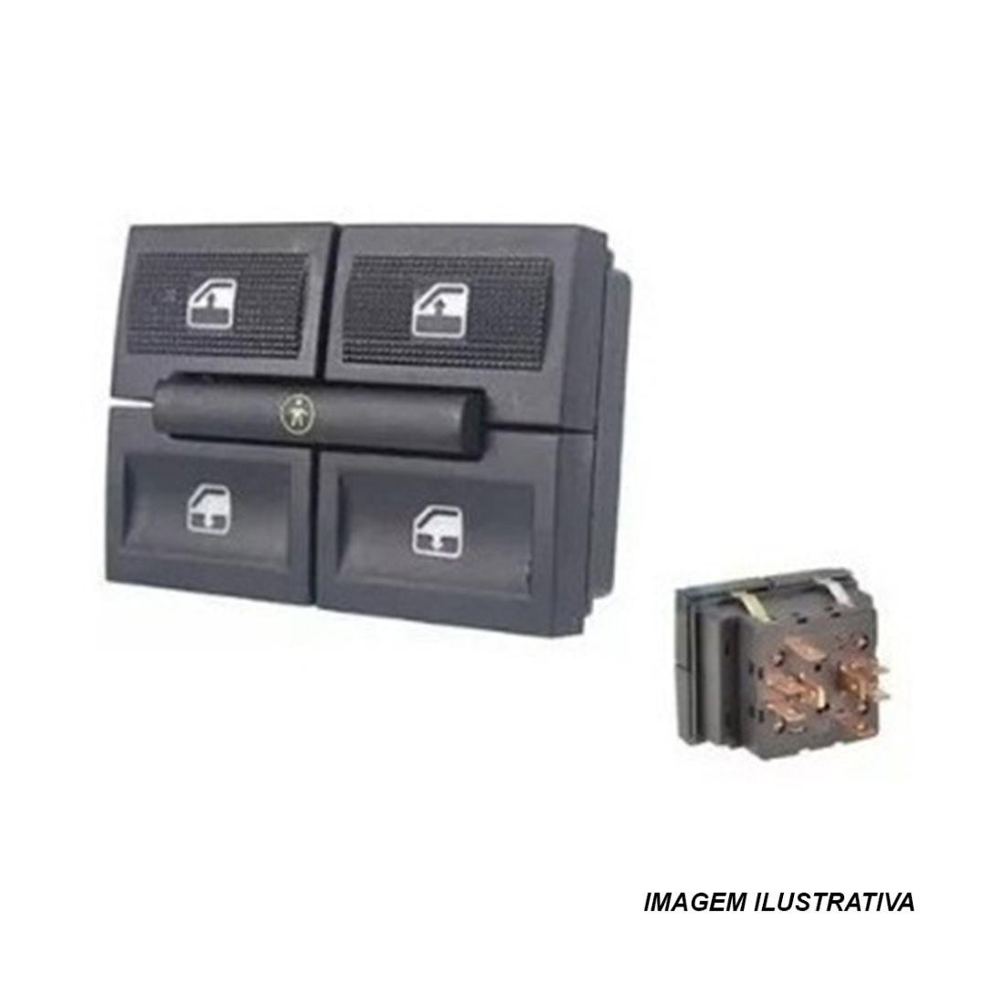 Interruptor Vidro Duplo Gol Parati G3 G4 Vw 373959851G