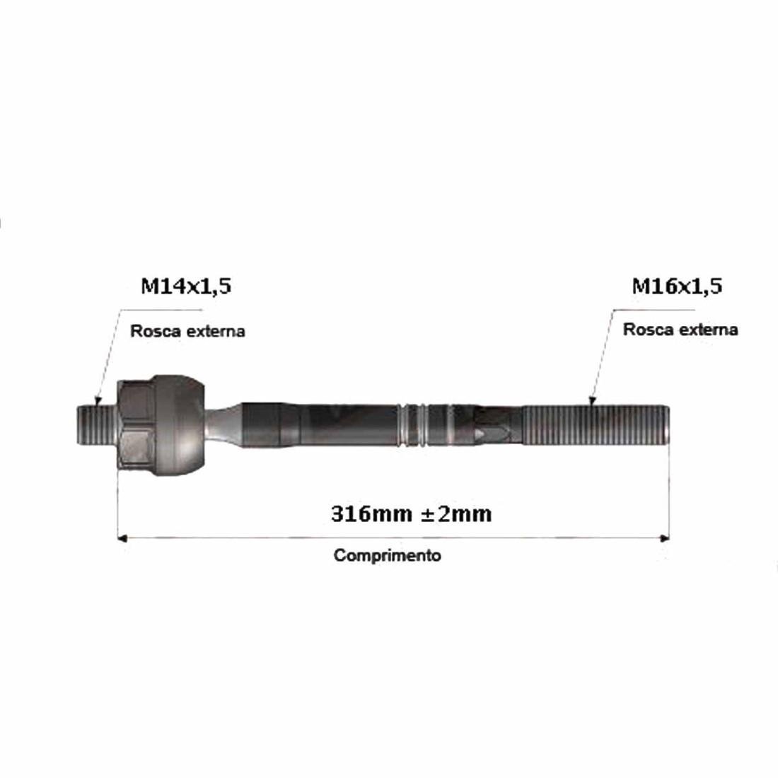 Axial Direcao Eletrica Polo Nivus Virts 2018/ Viemar 680656