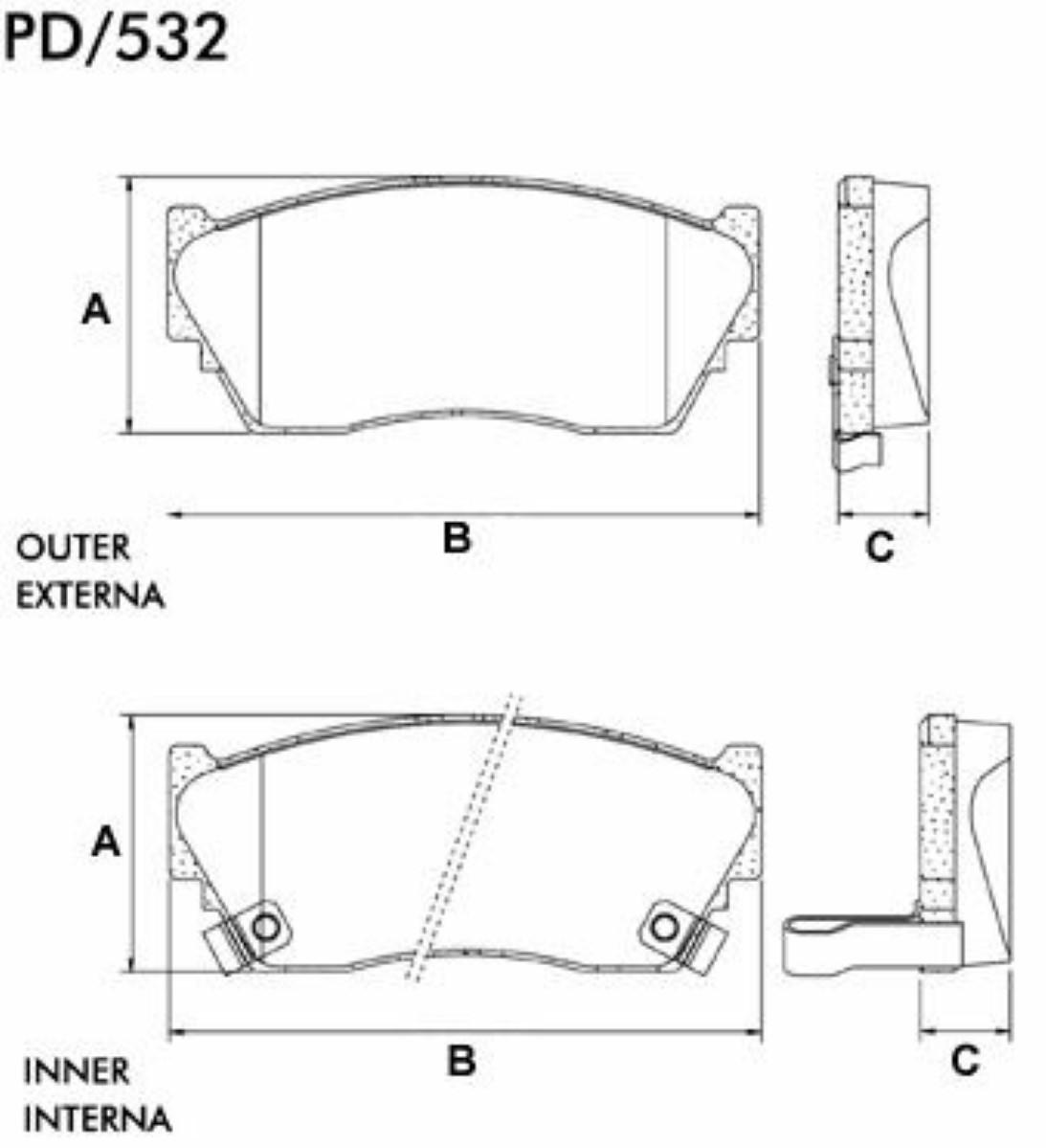 Pastilha Freio Diant Sentra 100Nx Nx-1600 1991/ Frasle Pd532