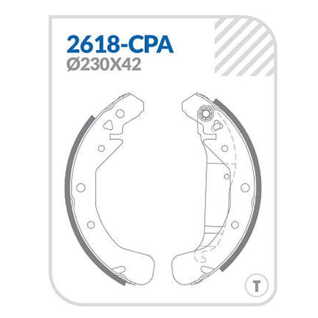 Sapata Patim Freio T Gm Astra Corsa Meriva Montana Vectra Zafira Cobreq 2618Cpa