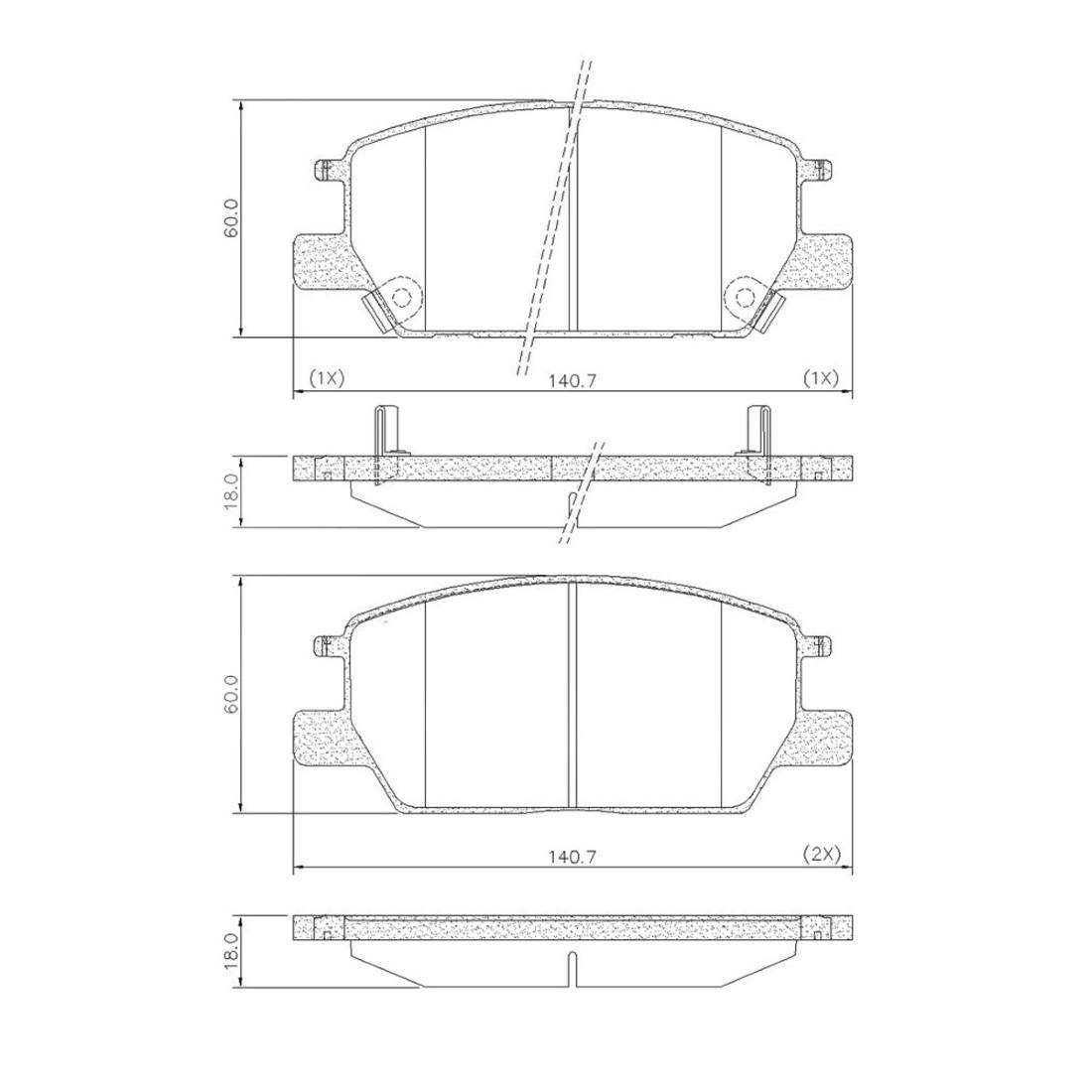 Pastilha Freio Dianteira Equinox Aro 18 2017/ Fras-Le Pd1522