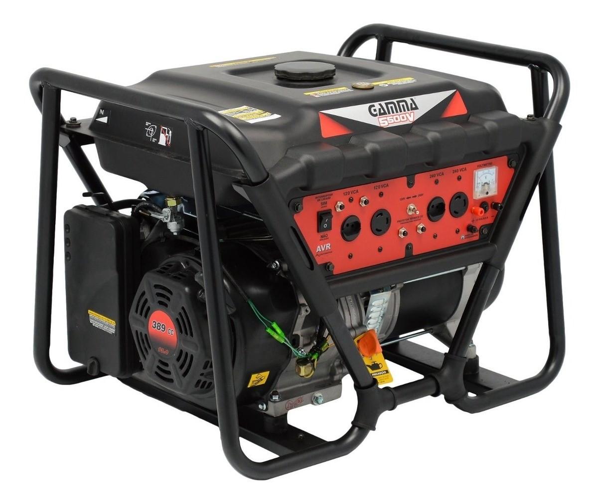 Gerador Eletrico 5500W Bivolt 25L 389Cc 4T Gamma Ge3465Br