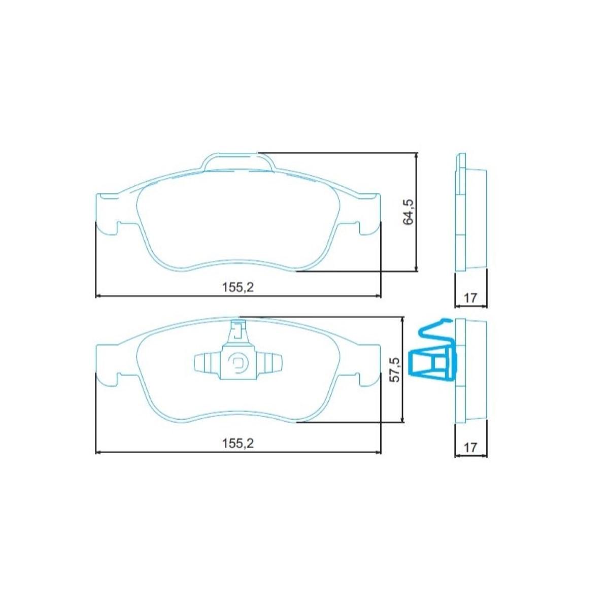 Pastilha De Freio Diant Fluence 2.0 Duster 10/ Jurid Hq2302