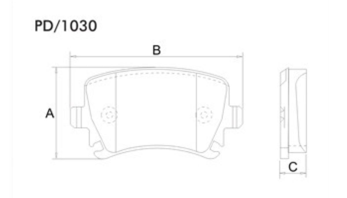 Pastilha Freio Audi A3 A4 A6 Tt Saveiro Tiguan Jetta Golf Fras-Le Pd1030-Cmaxx