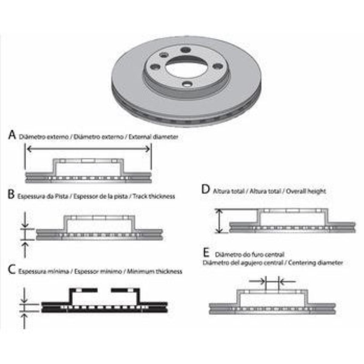 Disco De Freio Traseiro Master 00/ Fldi00288 Fras-Le<Br>