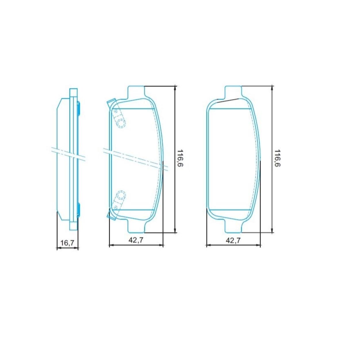 Pastilha De Freio Traseira Gm Cruze 2012/ Jurid Hq2306
