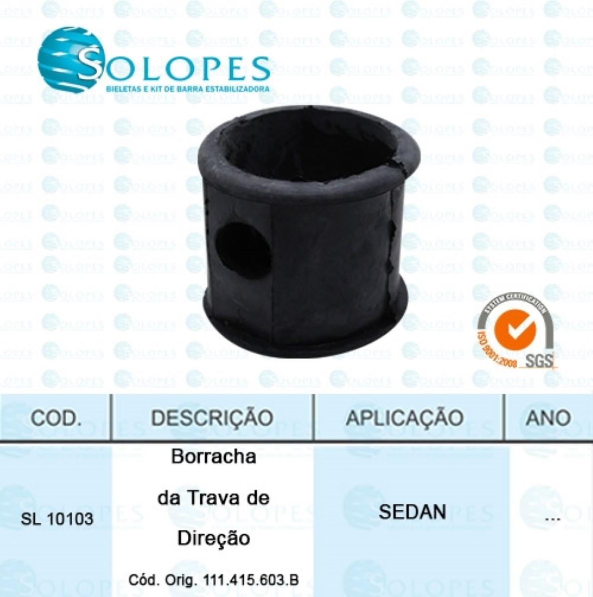 Borracha Da Trava De Direcao Fusca Solopes Sl10103