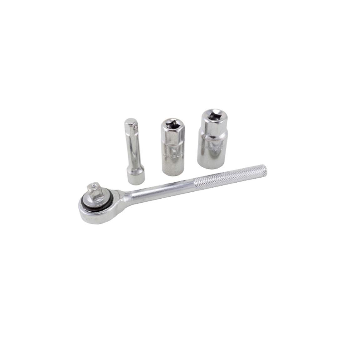 Chave Catraca 3/8" Soquete 4 Pecas Western 196