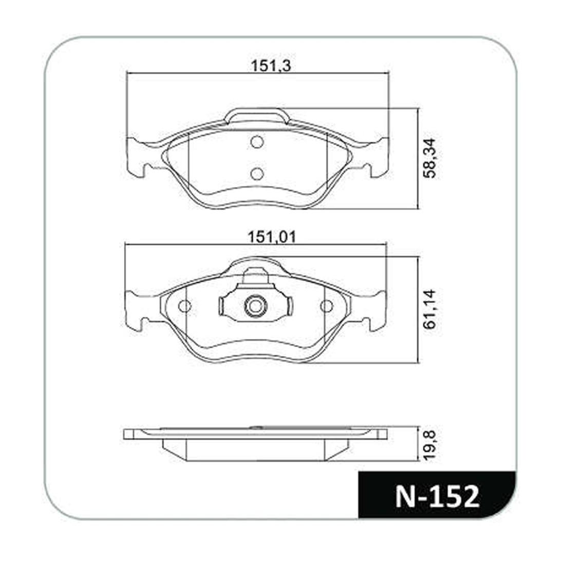 Pastilha Freio Dianteira Ford Ecosport Fiesta Cobreq N152