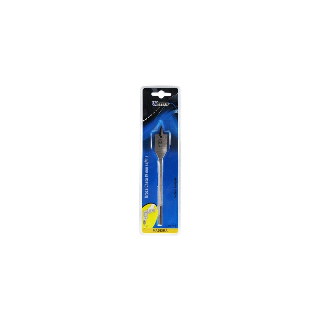 Broca Chata Para Madeira 3/4" 19Mm Western H9