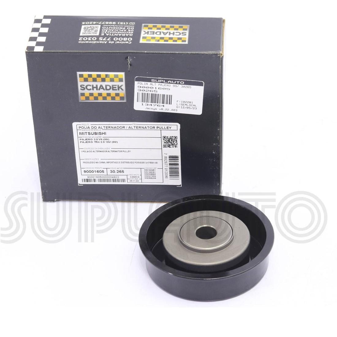 Polia Alternador Mitsubshi Pajero 1999/ Schadek 90001605