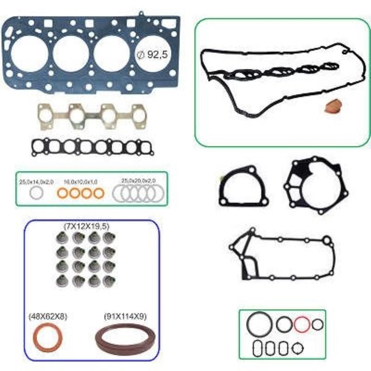 Junta Do Motor Hr Bongo 2013 2.5 16V Com Retentor Bastos 15105605Ml3R