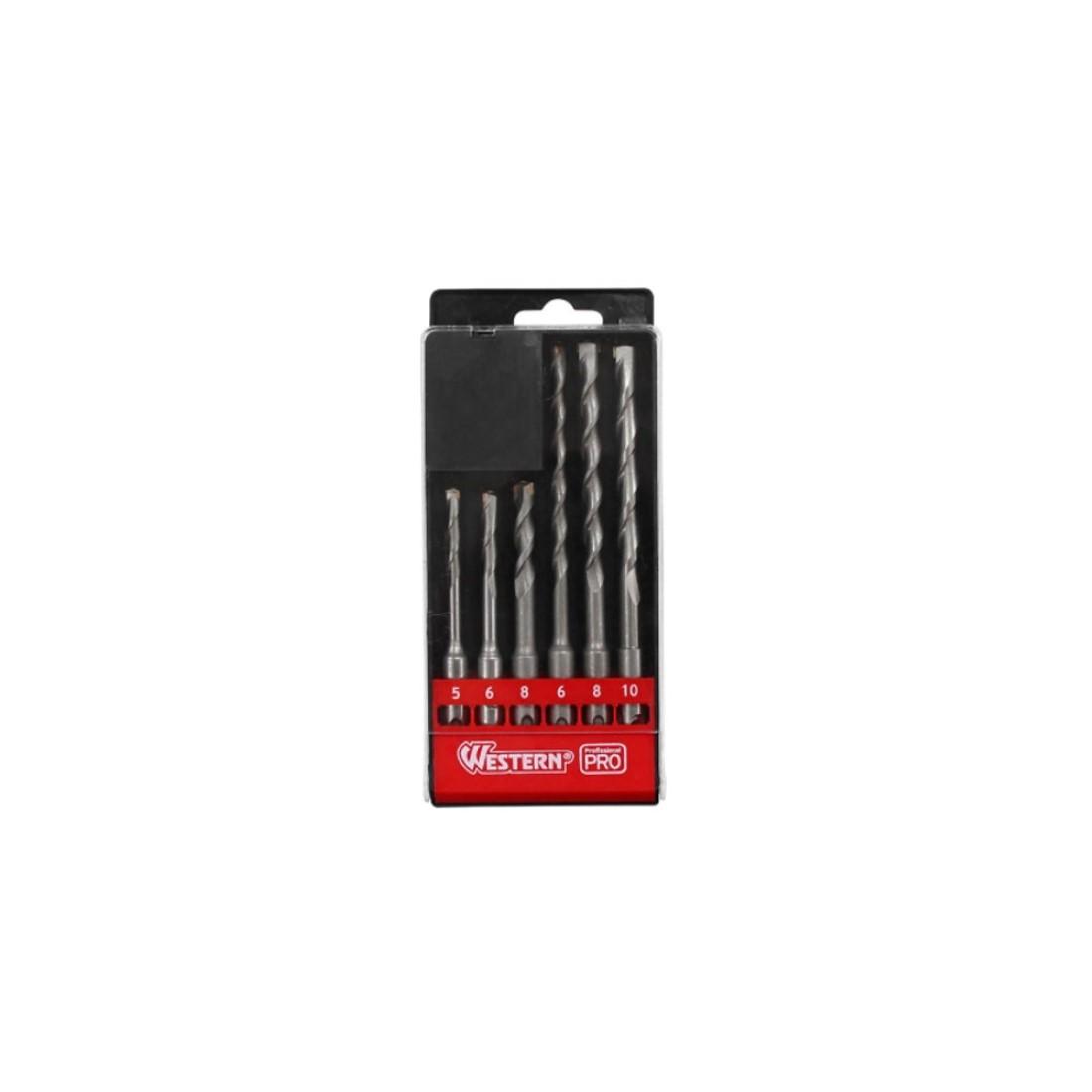 Jogo De Brocas Sds Plus Para Martele 6 Pecas Western 16006