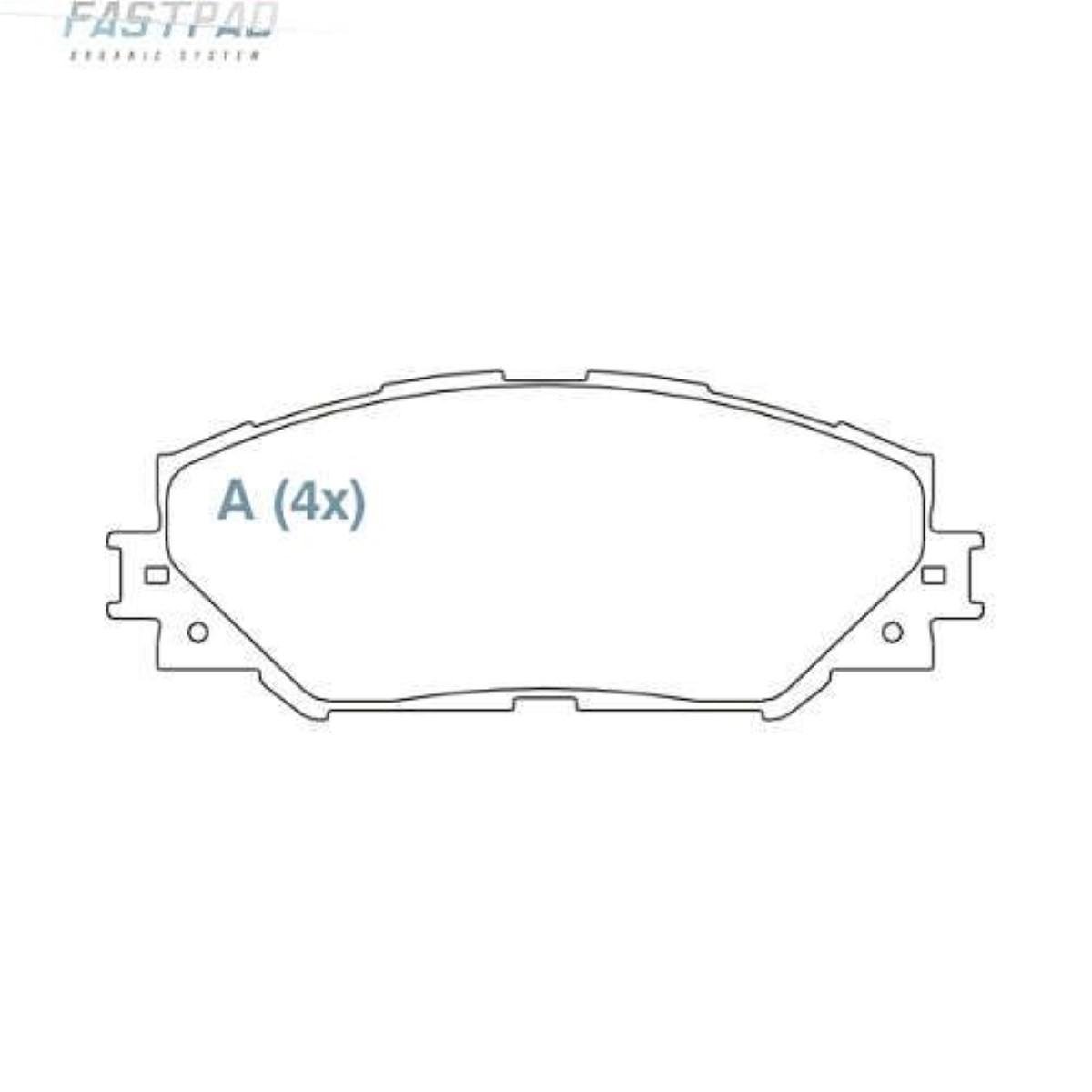 Pastilha De Freio Ceramica Corolla 2013/ Prius Rav4 2006/ Fp711 Willtec
