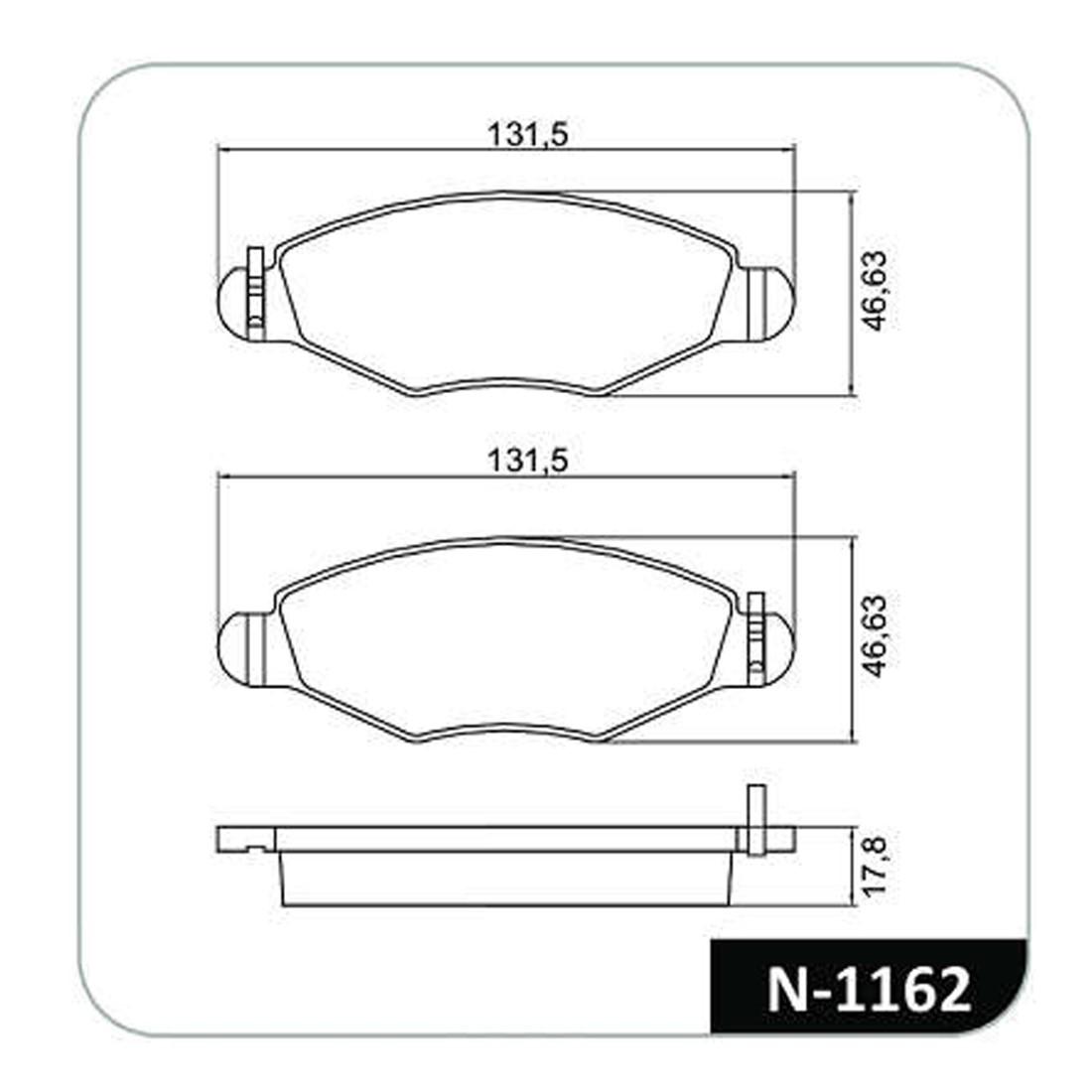 Pastilha Freio D Peugeot 206 207 Hoggar Cobreq N1162