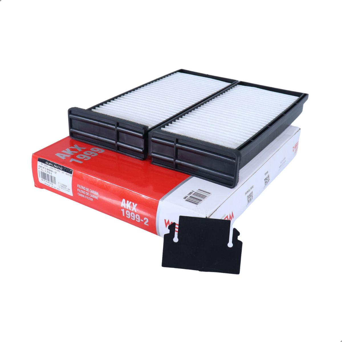 Filtro De Ar Condicionado L200 Pajero 10 Triton Dakar 09 Tds Wega Akx1999