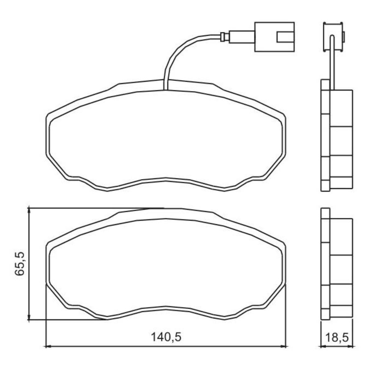 Pastilha De Freio Diant Jumper Ducato Boxer Jurid Hq2233A