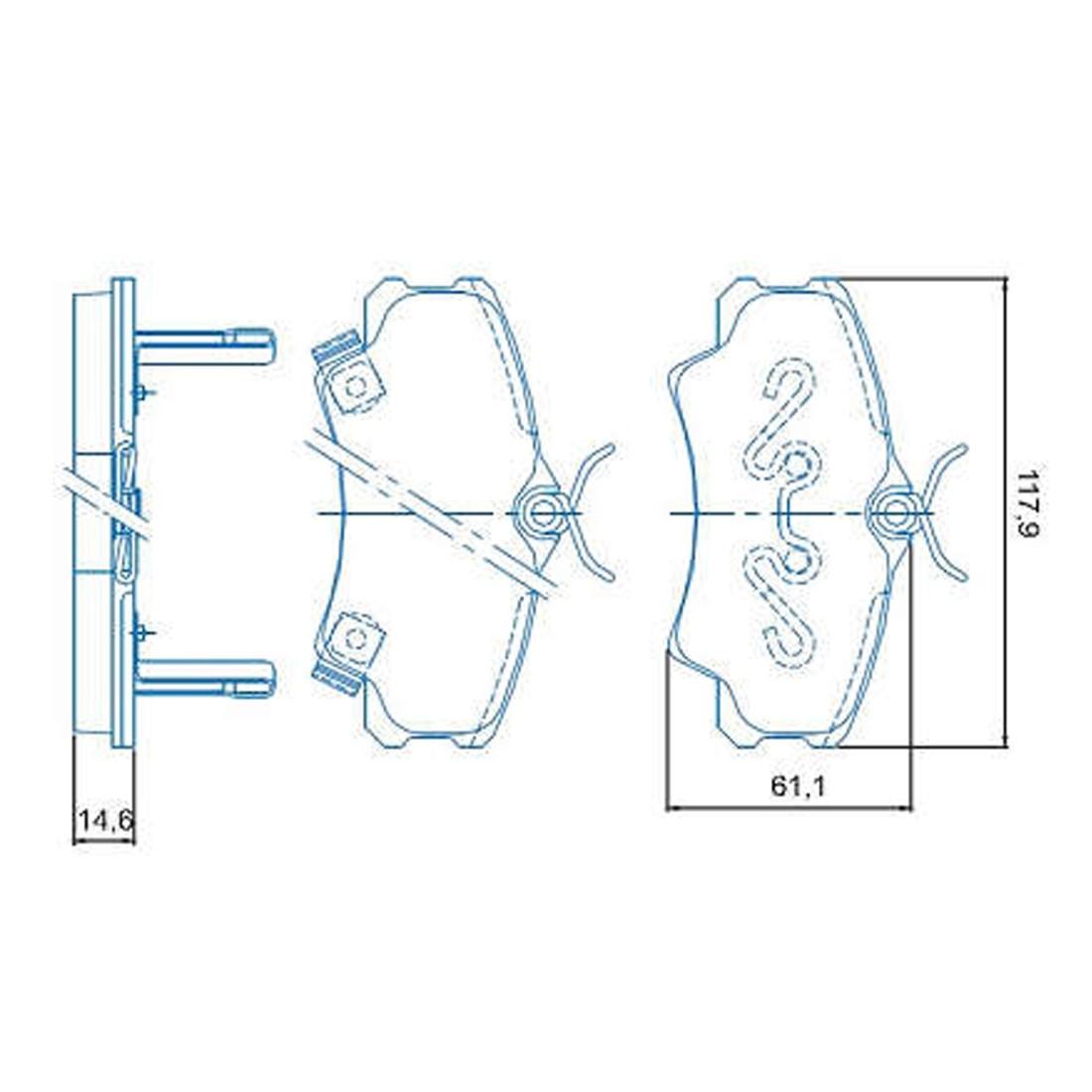 Pastilha De Freio Dianteiro Honda New Civic Jurid Hq2089A