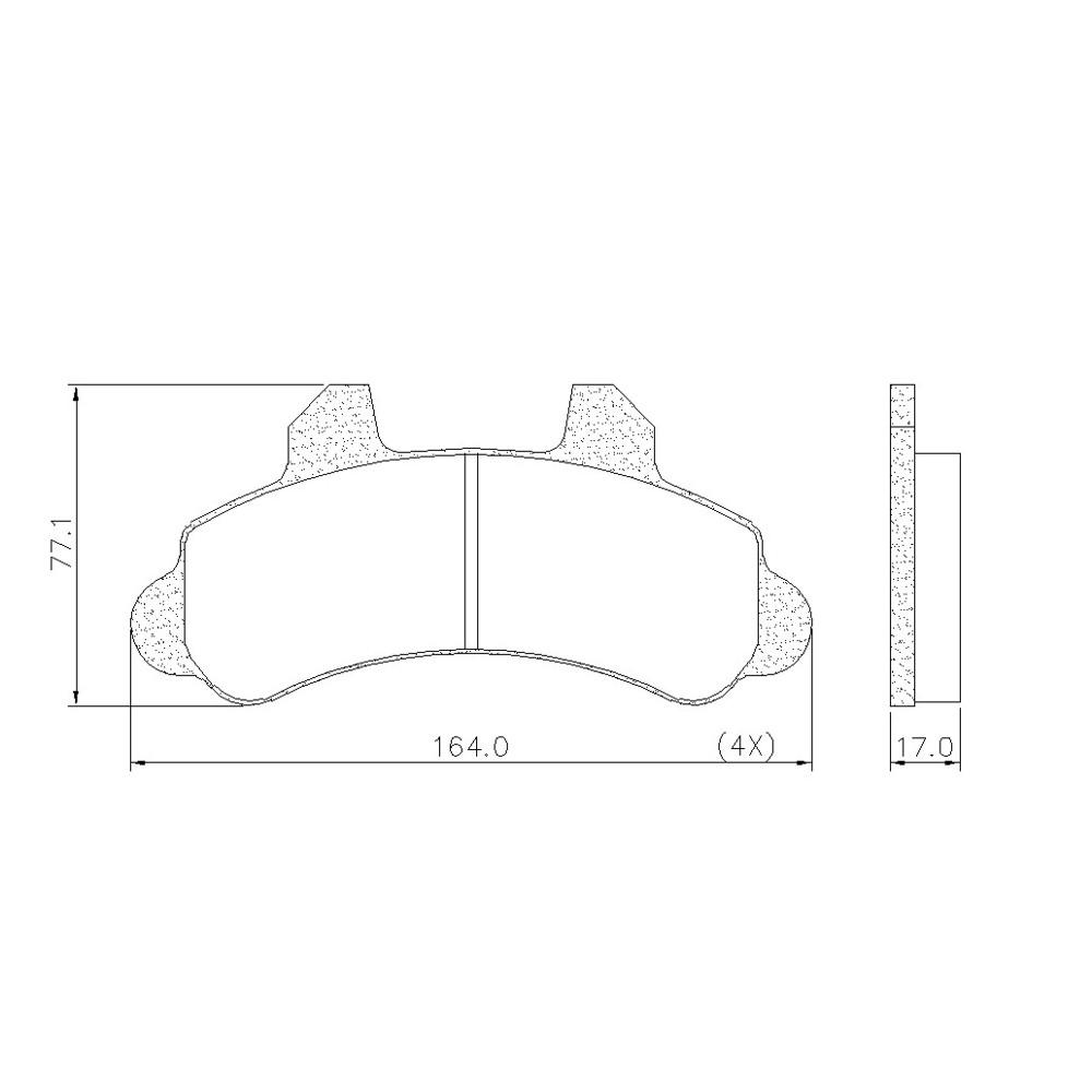 Pastilha De Freio D20 F1000 Fras-Le Pd105<Br>