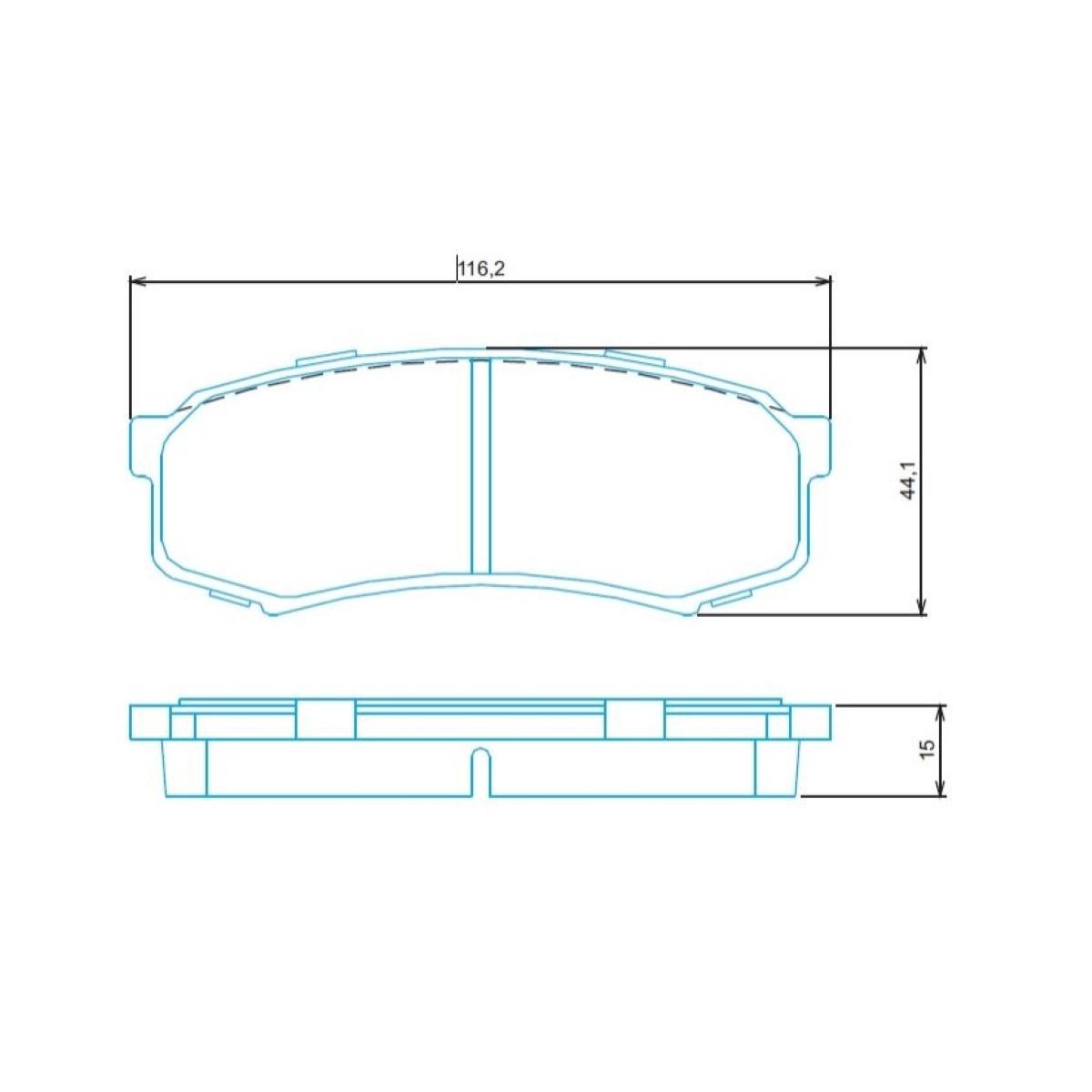 Pastilha De Freio Traseira Sportage Pajero Hilux Land Cruiser 2003/ Jurid Hq4044
