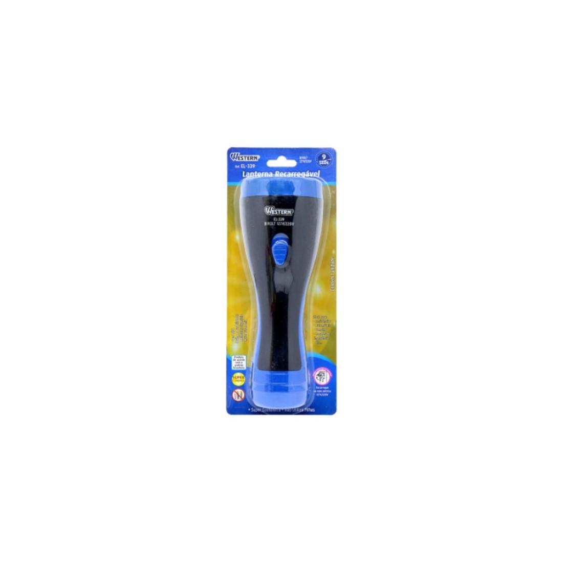 Lanterna Recarregavel 9 Leds Western El339