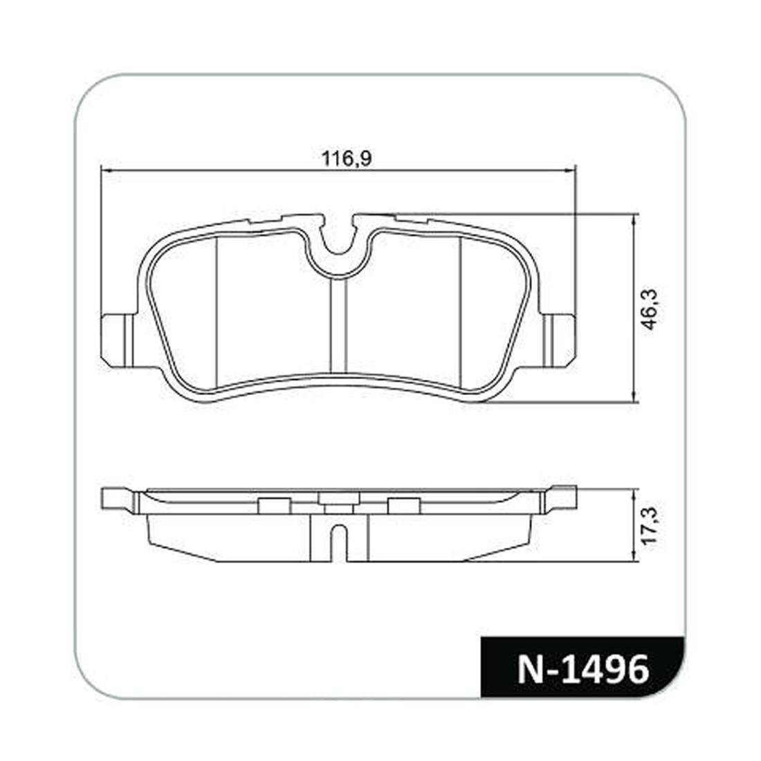 Pastilha Freio T Land Rover Discovery Iii Ranger Rover Iii Sport Cobreq N1496