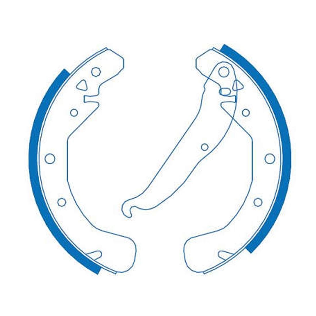 Sapata De Freio Astra Corsa Meriva Vectra Zafira Jurid Hq512A
