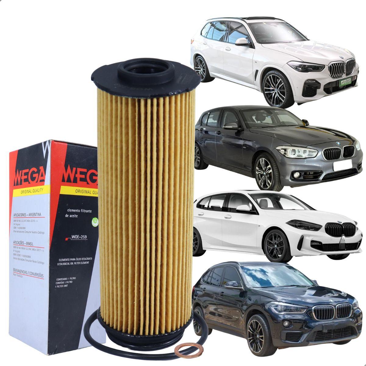 Filtro De Oleo Bmw Serie 1 3.0 2016/ Wega Woe259