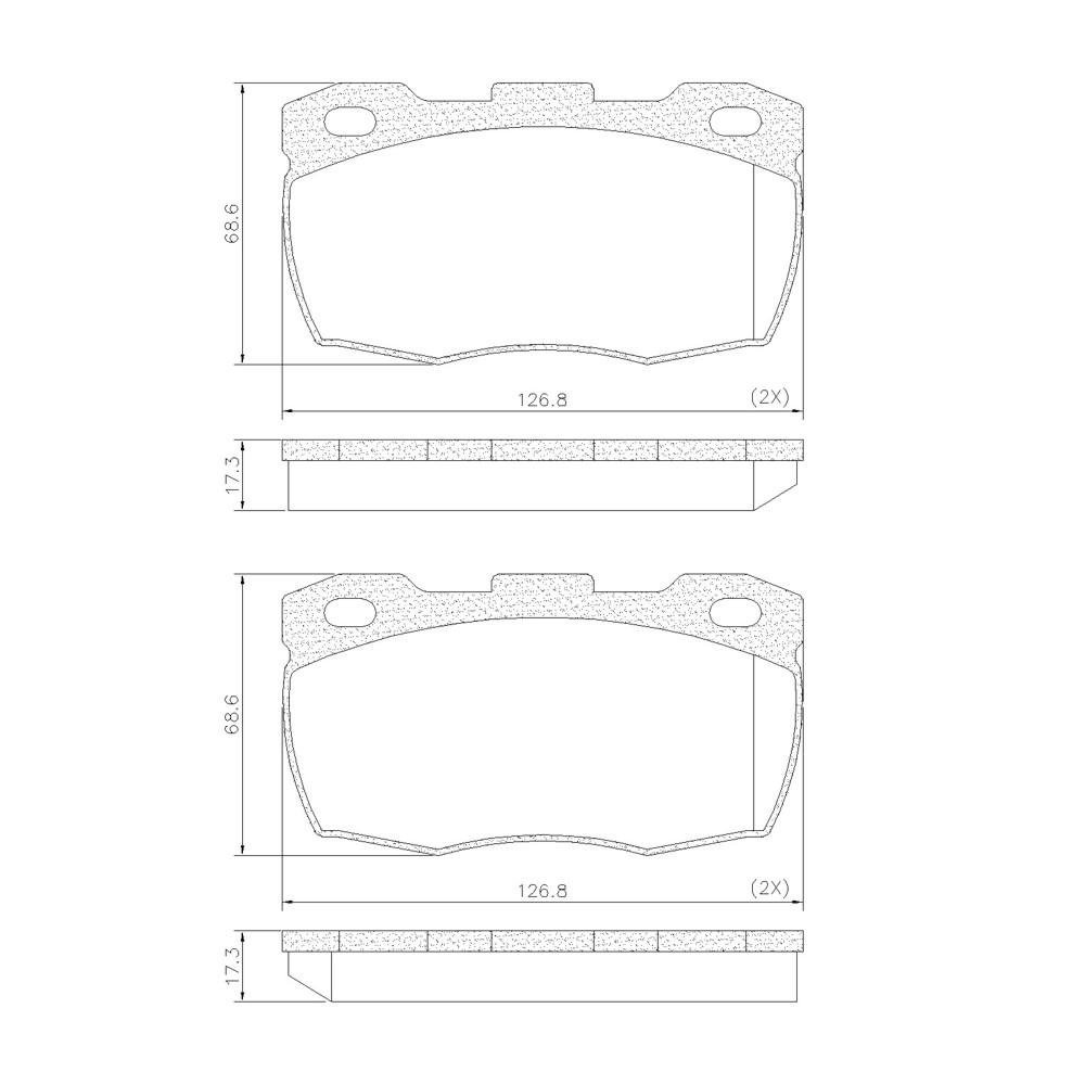 Pastilha De Freio Dianteira Land Rover Defender 1993/ Land Rover 110 Fras-Le