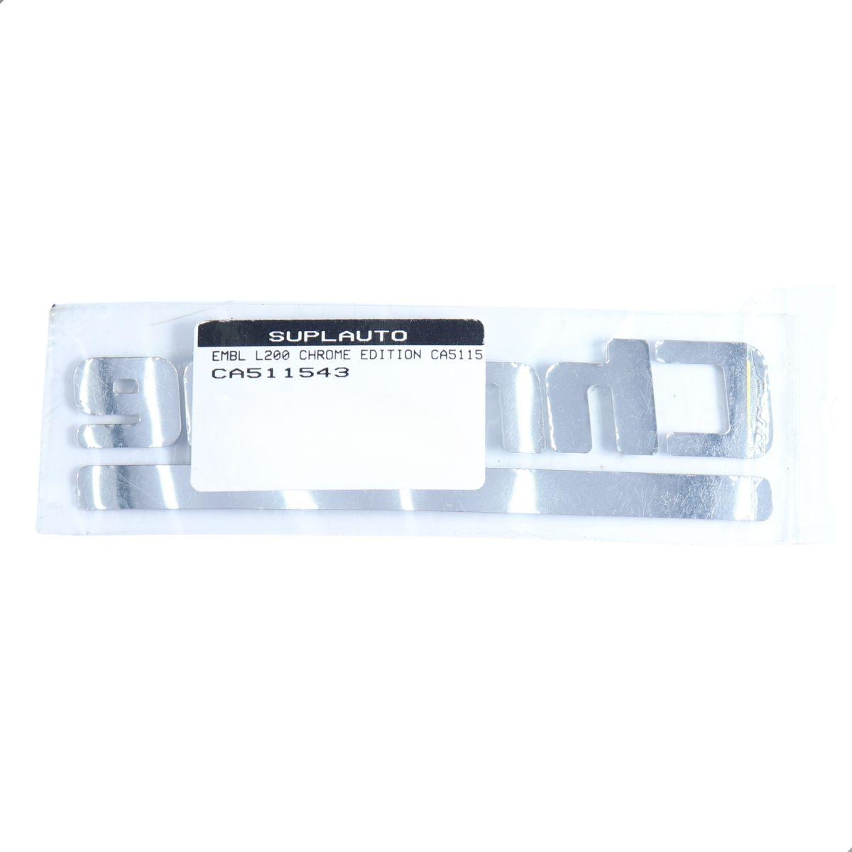 Emblema L200 07/ Chrome Edition Mitsubishi Ca511543