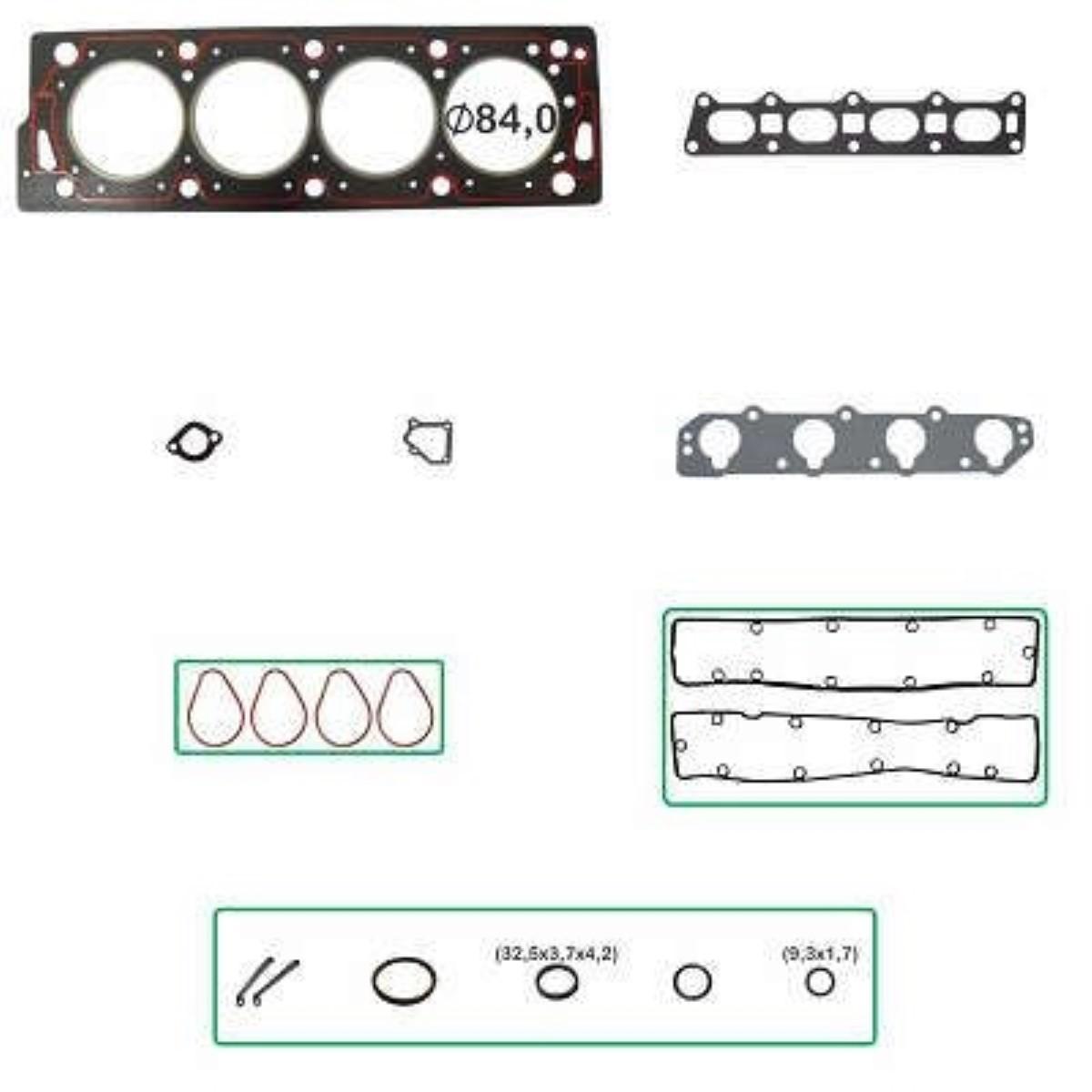 Junta Retifica 306 406 Xantia 1.8 16V 1995 Bastos 151298Pk