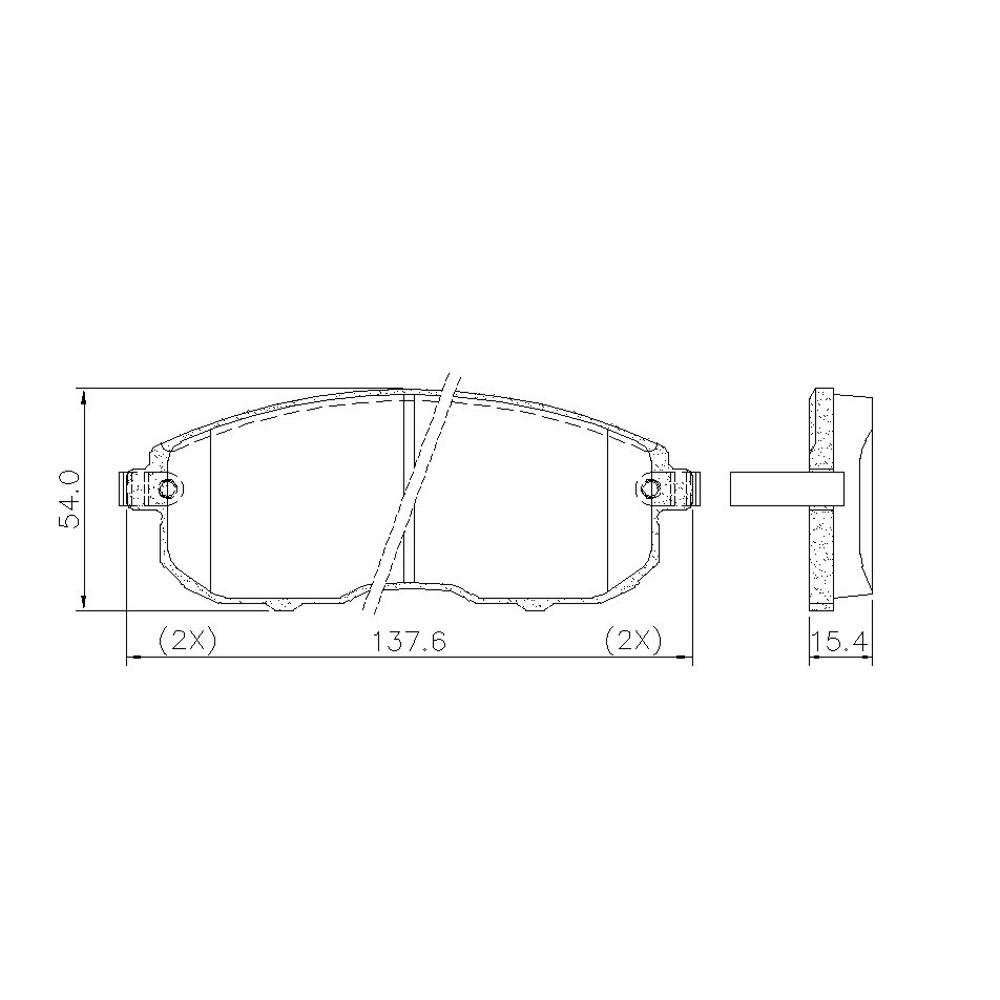 Pastilha De Freio Dianteira - Sentra - Pd728 - Fras-Le