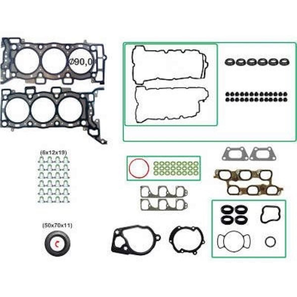 Junta Do Motor Captiva Malibu V6 3.0 24V 2012 Bastos 1210160Pkr