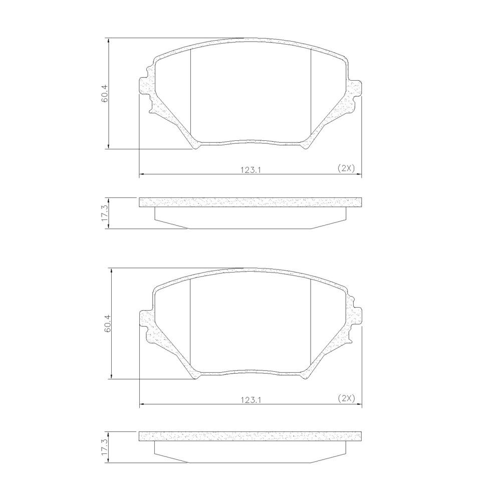 Pastilha De Freio Dianteira Toyota Rav4 2001/ Frasle Pd628