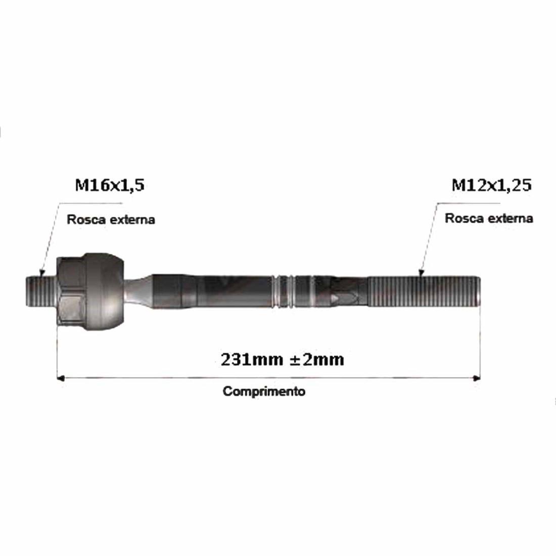 Axial Direcao Eletrica Nissan March 2014 A 2020 Viemar 680566