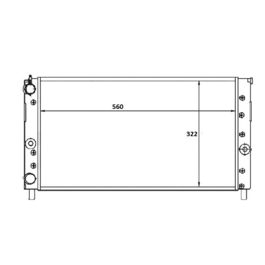 Radiador Fiorino Uno Premio 1996/2001 Magneti Rmm1064Rft