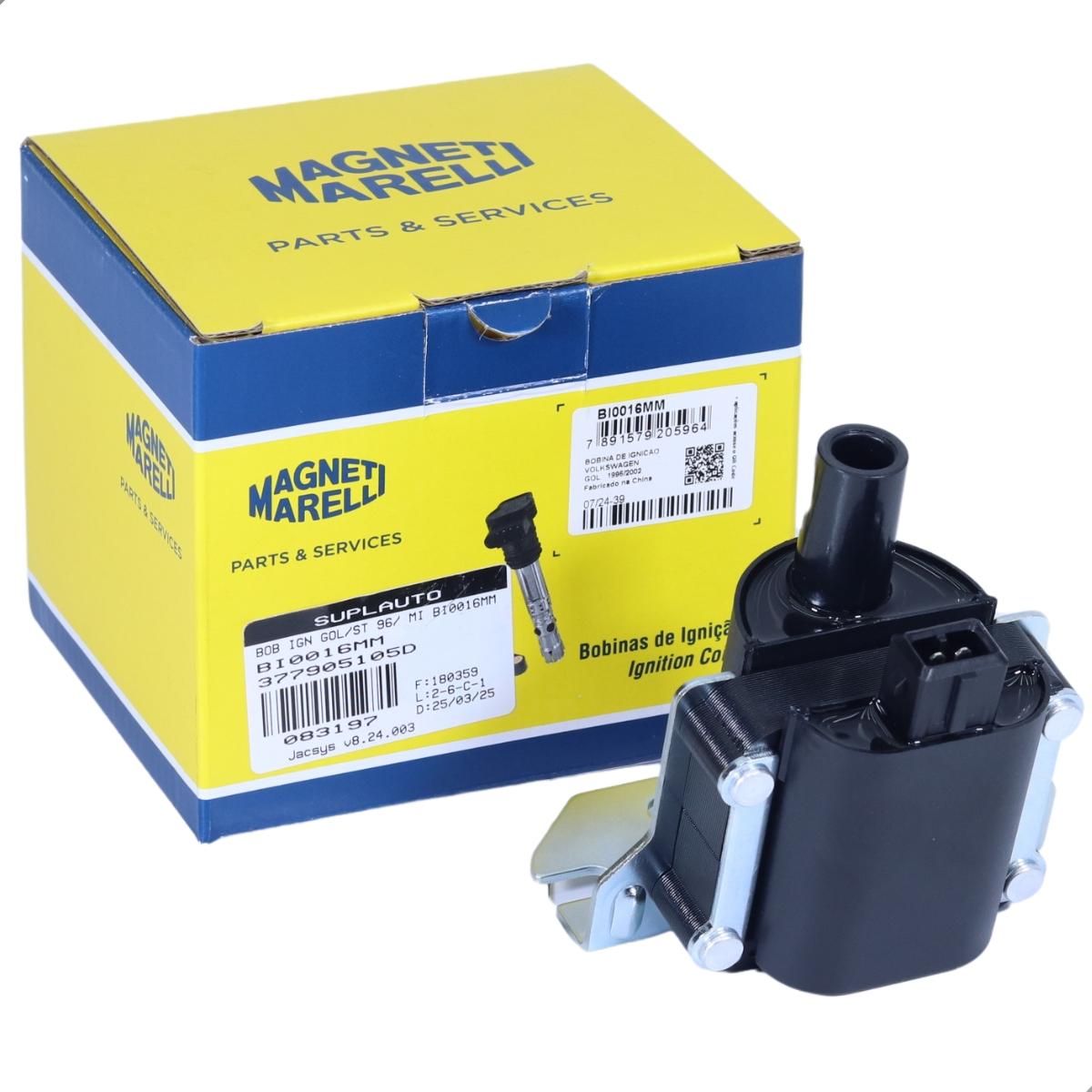 Bobina De Ignicao Gol Santana 1.6 1.8 2.0 Magneti Marelli