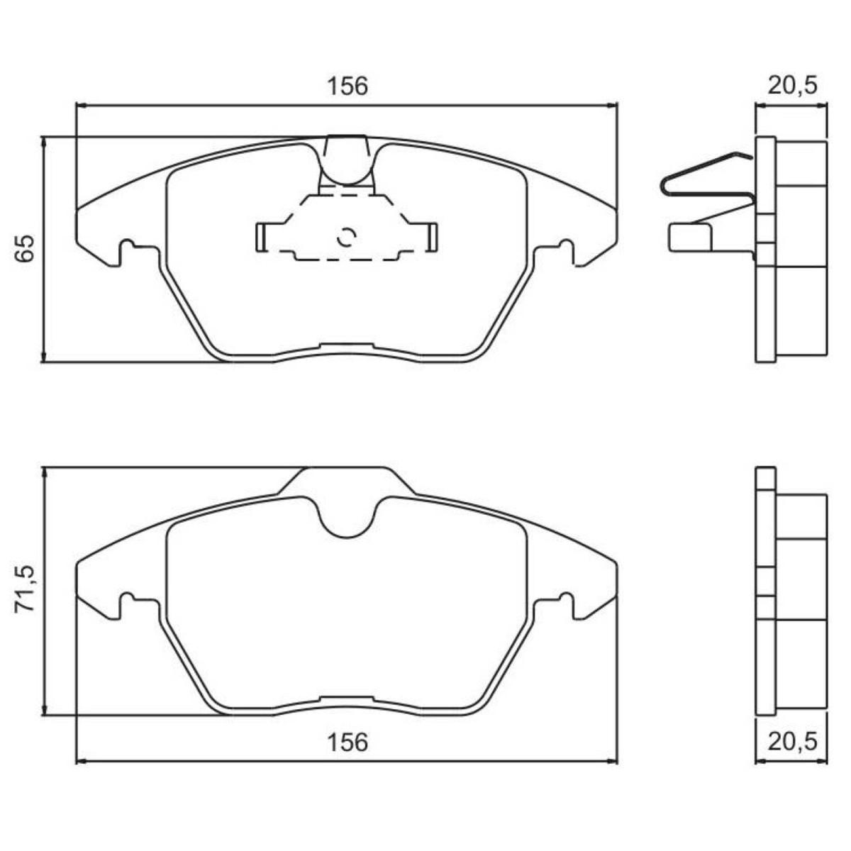 Pastilha De Freio Dianteira Gran C4 Picasso C4 Novo C5 2009/ Jurid Hq2259