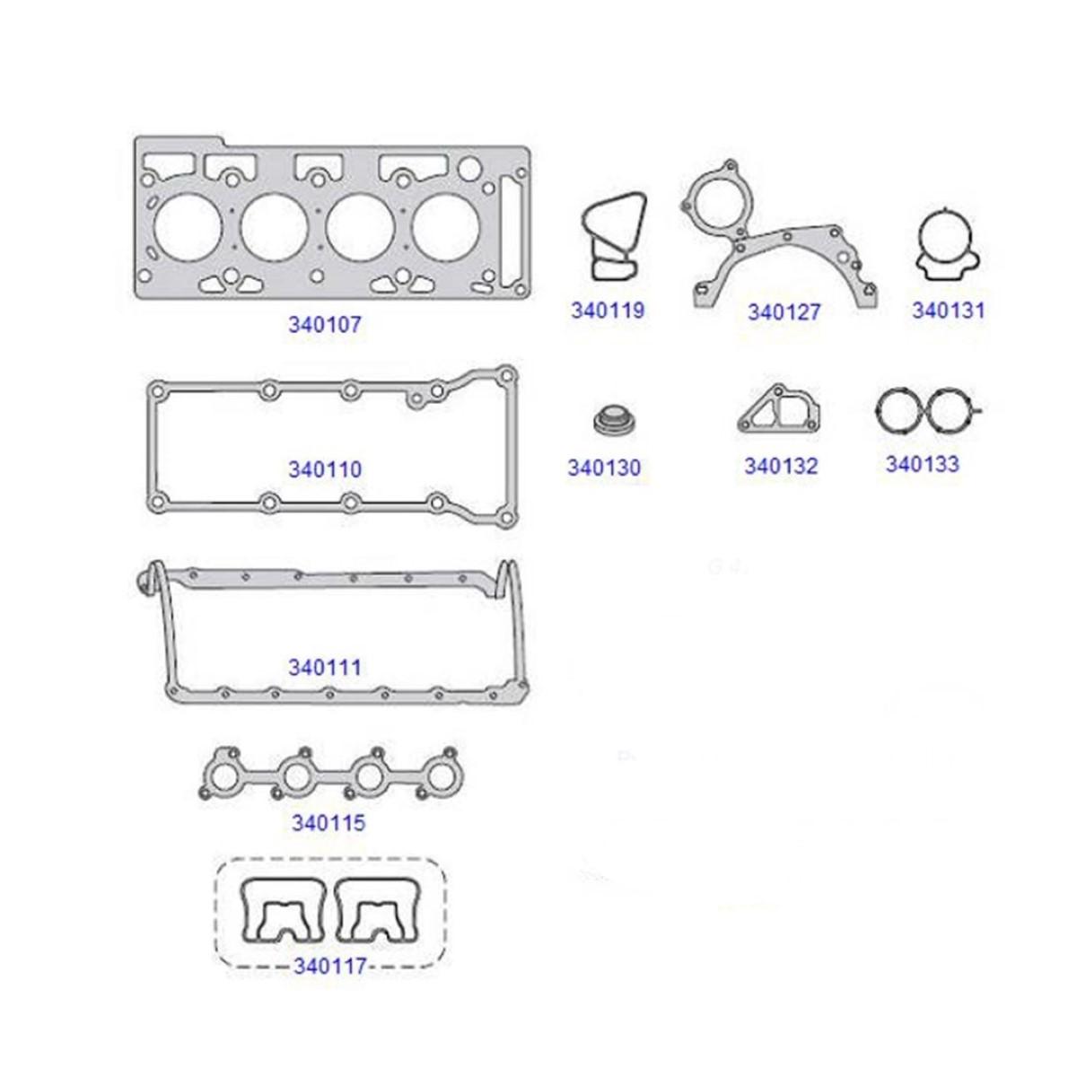Junta Motor Fiesta Ka 1.0 8V Zetec Rocam 99/ Taranto 340100