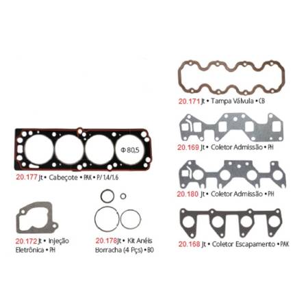 Jogo Juntas Do Cabecote Corsa Efi Mpfi 1.4 1.6 8V 1994 Em Diante Pathway 201023