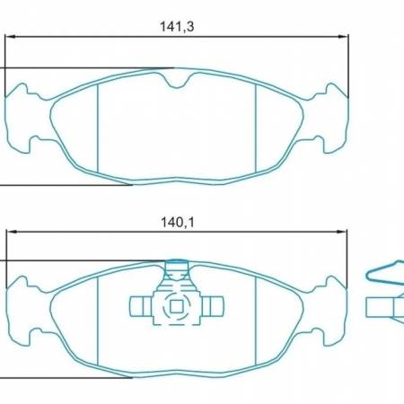 Pastilha Freio Diant Celta Classic Prisma Jurid Hq3001Pa