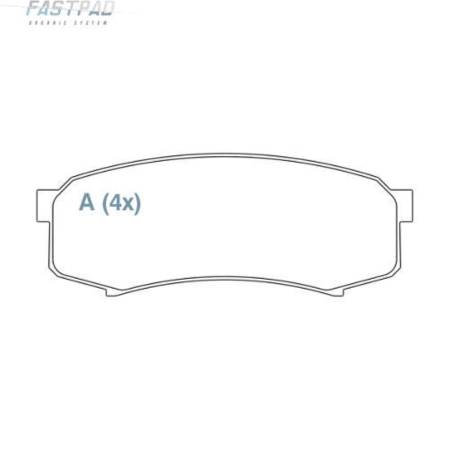Pastilha Freio Tras Ceramica Pajero Full 2009/ Willtec Fp698
