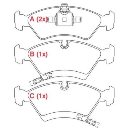 Pastilha De Freio Dianteira Fastpad Meriva Zafira Aro 14 Willtec Fp114Pa