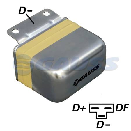 Regulador Voltagem Agrale Tr 1100 1600 Fiat Fiorino Premio Gauss Ga0001