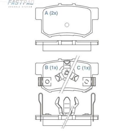 Pastilha De Freio Traseira Fastpad Crv Willtec Fp126