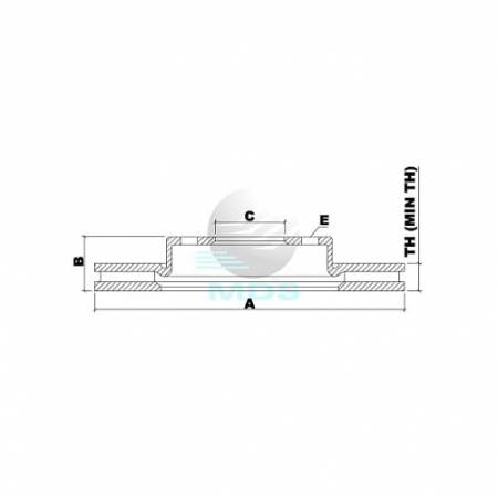 Disco De Freio Frontier Mds D200B