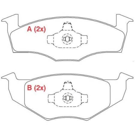 Pastilha Freio Diant Ceram Gol G5 Voyage 2008/ Willtec Fp541