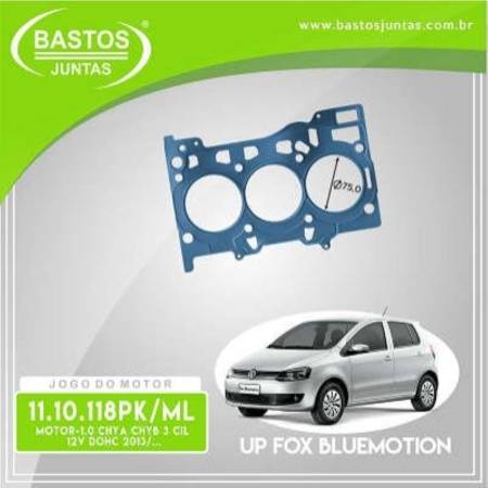 Junta Do Motor Gol Fox Up Polo Virtus Golf 2014 1.0 12V Bastos 1110118Mlr