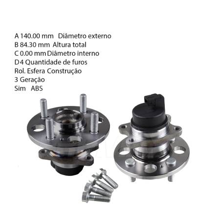 Cubo Roda Hyundai Hb20 Hb20S Hb20X Kia Picanto Fremax Fwb0609